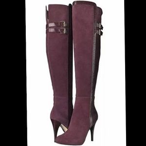 Michael Kors Delaney Boot in Plum Suede